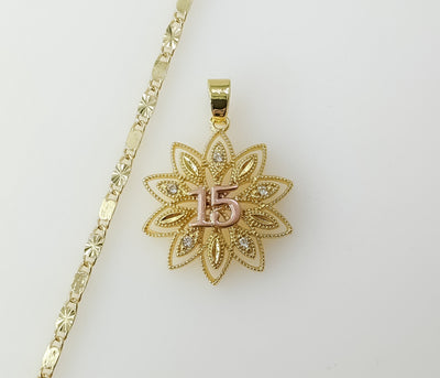 Dainty Multicolor My 15 Quince Plated 2mm Star Solid Chain Girls Birthday Gift