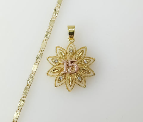 Dainty multicolor star pendant suspended from a 2mm gold plated chain.