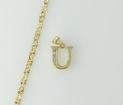 Plated Dainty Letter 