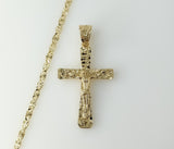 Plated Cross 4mm Star Chain Necklace