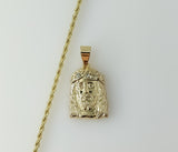 Plated Jesus 2mm Rope/Braided Chain Necklace