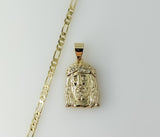 Plated Jesus 3mm Figaro Chain Necklace