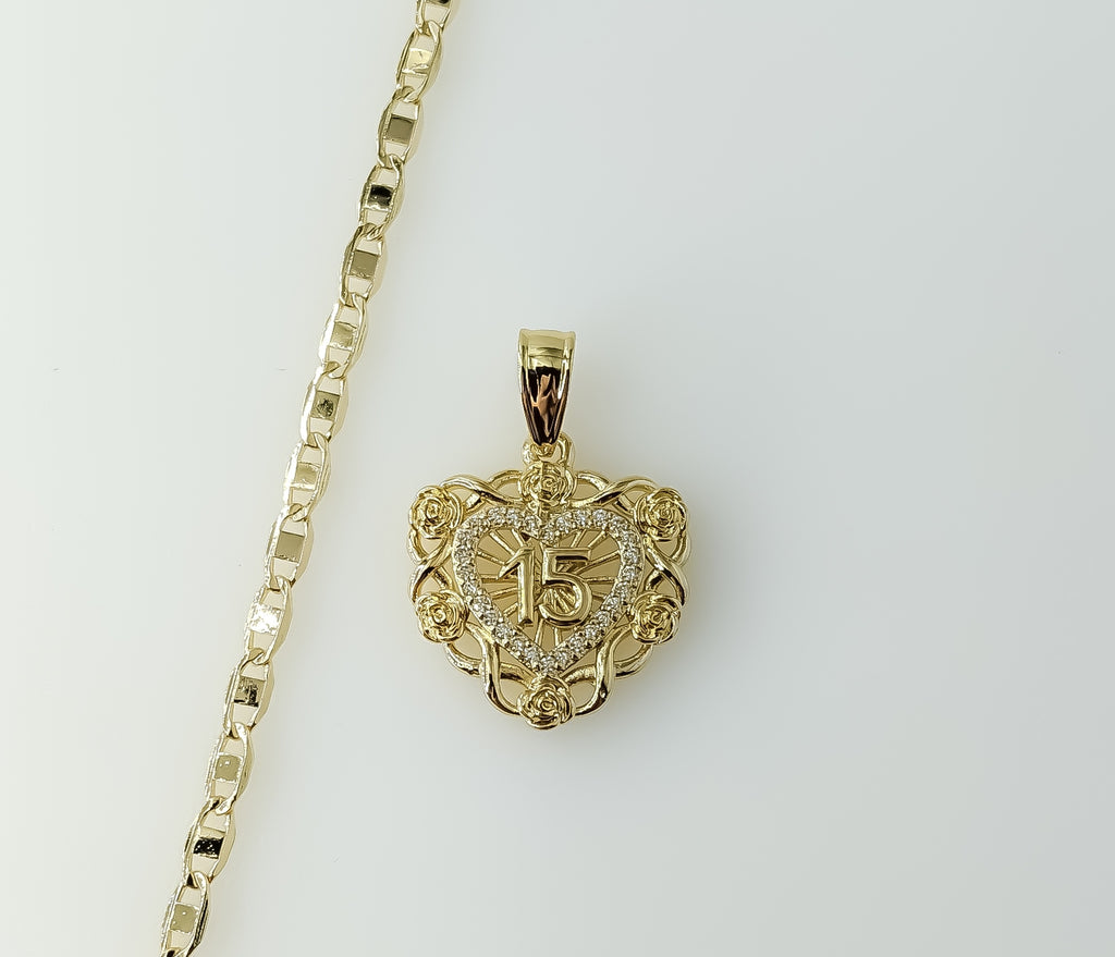 Gold plated flat mariner anchor chain necklace with dainty heart charm.

Gold plated flat mariner anchor chain necklace