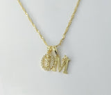 Gold plated Saint Jude double pendants on a 14K twist chain necklace.

Gold plated double pendants featuring Saint Jude