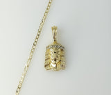 Plated Jesus 14K 3mm Cuban Chain Necklace