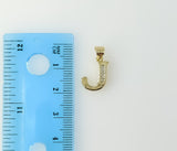 Plated Dainty Letter "J" 3mm Flat Mariner Anchor Chain Necklace