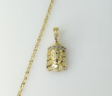 Plated Jesus 3mm Star Chain Necklace