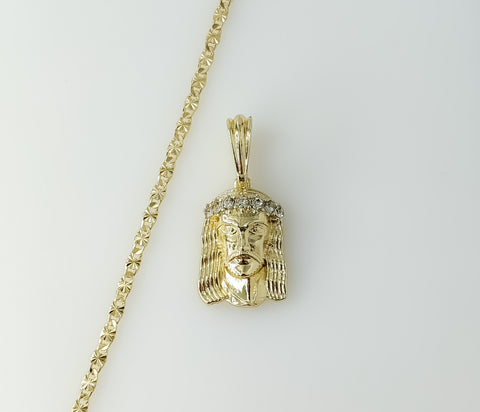 Plated Jesus 3mm Star Chain Necklace