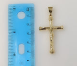 Trendy Jesus Cross Crucifix Golden Plated 3mm Star Chain Necklace