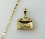 Plated Dainty The Last Supper 2mm Star Solid Chain Necklace