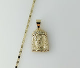 Plated Jesus 2mm Star Solid Chain Necklace