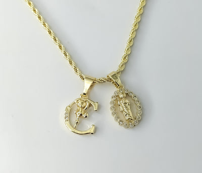 Plated Dainty Letter 