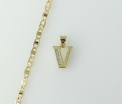 Plated Dainty Letter 