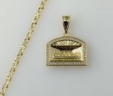 Plated Dainty The Last Supper 14K 2.5mm-3mm Star Chain Necklace