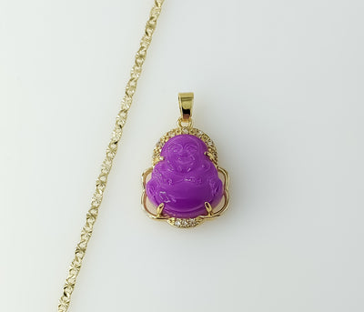 Plated Dainty Buddha 2.5mm Star Chain Necklace