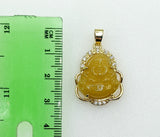 A delicate gold plated Buddha pendant with an anchor symbol.
A minimalist gold plated anchor pendant with a Buddha desig