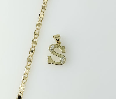 Plated Dainty Letter 