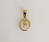 Plated Letter Initial "O" Pendant