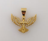 Plated Blinged Holy Spirit Dove Pendant