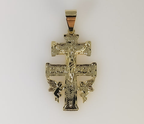 Plated Holy Cross of Caravaca Pendant