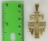 Plated Holy Cross of Caravaca Pendant