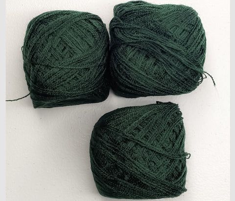 Dark Green 3-Ply Acrylic Yarn Knitting Embroidery Acrilan 3 Hebras Hilo