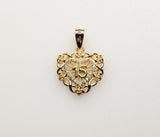 Plated Heart "My 15" Quince Pendant