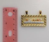 Plated Tri-Color The Last Supper Bar Pendant