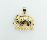 Plated Elephant Pendant