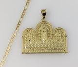 Plated The Last Supper 3mm Figaro Chain Necklace