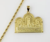 Plated The Last Supper 4mm Rope/Braided Chain Necklace