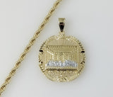 Plated The Last Supper 4mm Rope/Braided Chain Necklace
