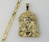 Plated Jesus 5mm Figaro Chain Necklace