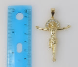 Plated Cross 4mm 14K Diamond Cut Figaro Chain Necklace