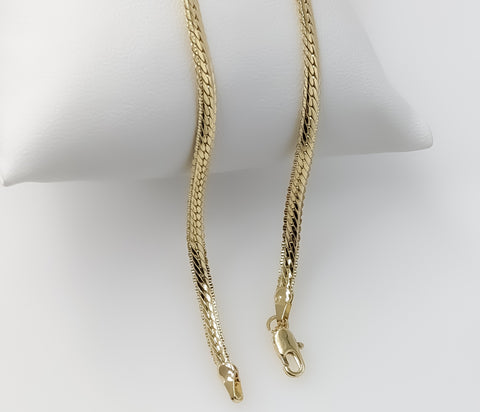 Plated 3mm Herringbone Chain