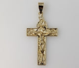 Virgin Mary Jesus Christ Crucifix Cross Pendant Plated Catholic Gift