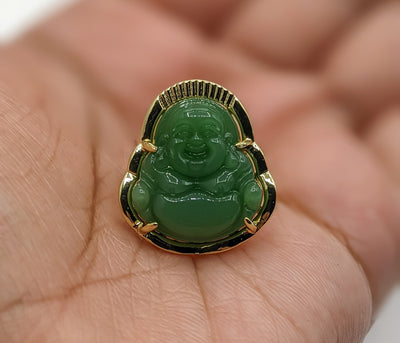 Plated Adjustable Buddha Ring