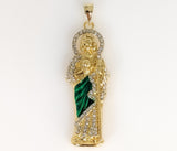 Plated Multicolor Saint Jude Thaddaeus Pendant