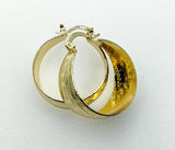 Plated 25mm Chunky Hoop Earring