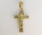 Plated Saint Jude Cross Thaddaeus Pendant