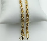 Plated 5mm Rope Braided Chain