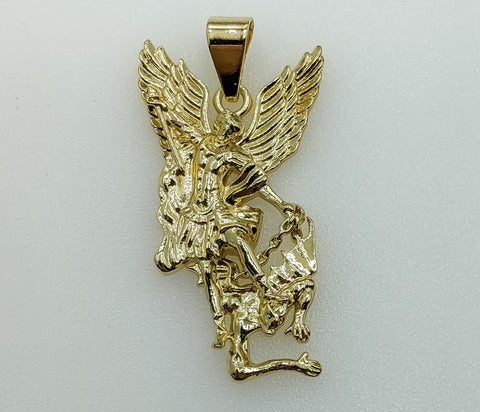 Plated Archangel Saint Michael Pendant