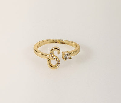 Plated Adjustable Initial Letter 