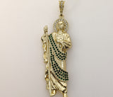 Plated X-Large Saint Jude Thaddaeus Pendant