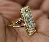 Plated Multicolor Virgin Mary Adjustable Ring