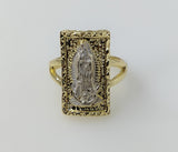 Plated Multicolor Virgin Mary Adjustable Ring