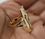Plated Adjustable Saint Jude Ring