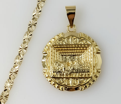 Plated The Last Supper 4mm Star Chain Necklace