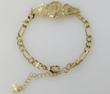 Plated Virgin Mary Adjustable Bracelet