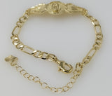 Plated Virgin Mary Adjustable Bracelet